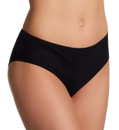 HANRO HANRO ULTRALIGHT UNDERWEAR WOMEN BLACK 100% ORGANIC COTTON HI CUT BRIEF BUU860