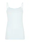 Hanro Ultralite Cotton Camisole Top In Whispering Blue