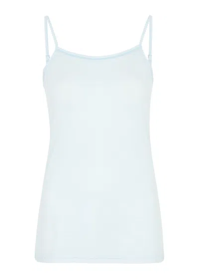 Hanro Ultralite Cotton Camisole Top In Whispering Blue