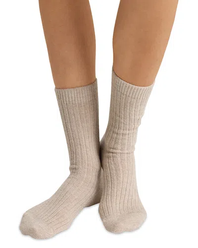 Hanro Unisex Socks In Desert Beige