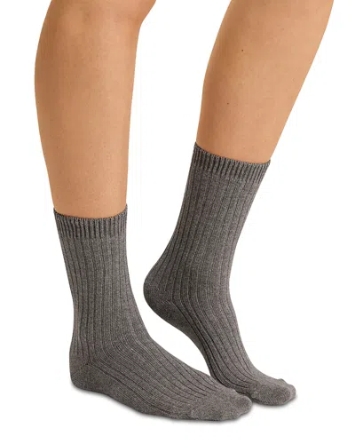 Hanro Unisex Socks In Magma Gray