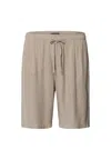 Hanro Urban Casuals Linen Blend Drawstring Shorts In Neutral