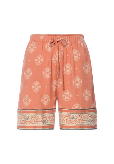 Hanro Urban Casuals Linen Blend Woven Shorts In Multi
