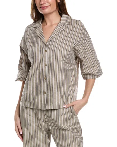 Hanro Urban Casuals Short-sleeved Shirt In Beige