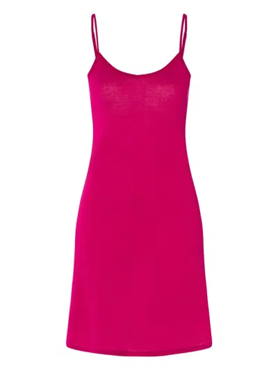Hanro V-neck Bodydress In Pink