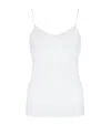 Hanro Sea Island Cotton Spaghetti Camisole In White