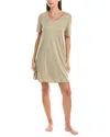 Hanro V-neck Nightgown In Green