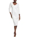 Hanro V-neck Nightgown In White