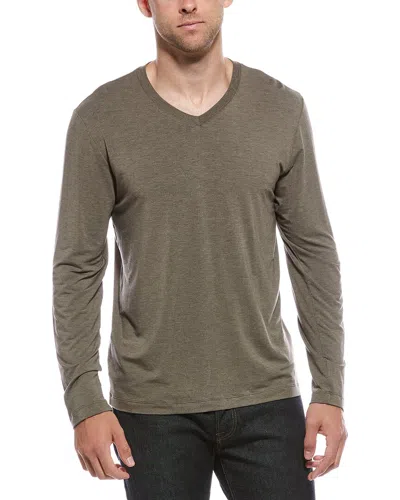 Hanro V-neck T-shirt In Brown