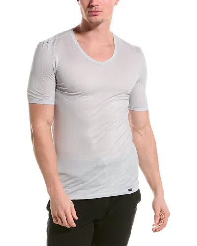 Hanro V-neck T-shirt In Grey