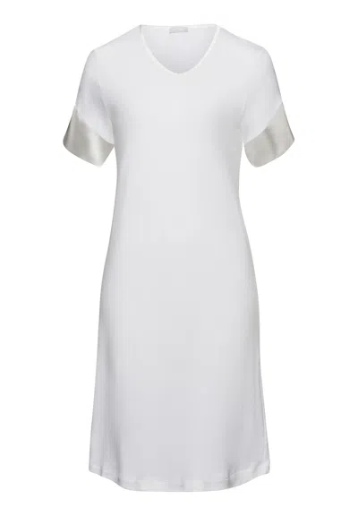 Hanro Virginia Tencel™ And Cotton Nightgown In White