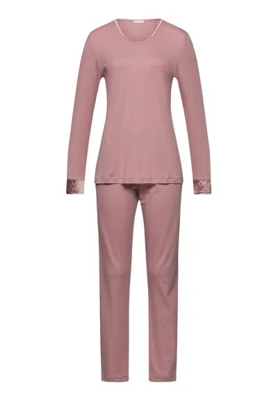 Hanro Virginia Tencel™ And Cotton Pajama Set In Pink