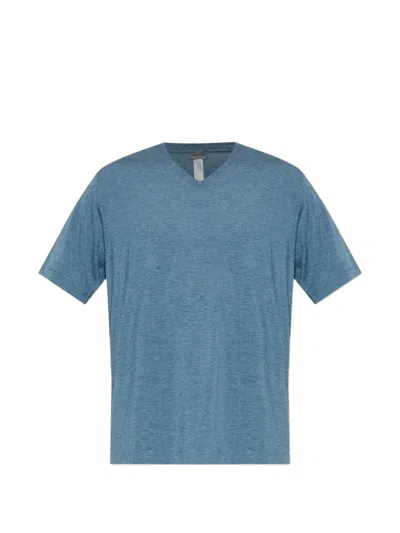 Hanro V-neck T-shirt In Blue