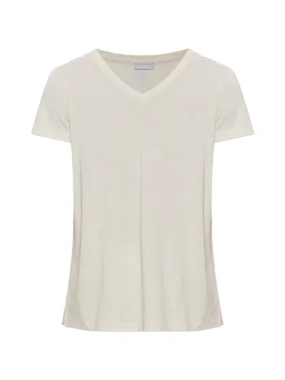 Hanro V-neck T-shirt In White