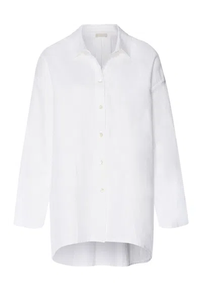 Hanro White Essentials Linen And Cotton Shirt