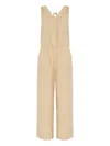 Hanro Linen-blend Jumpsuit In 2846 Iced Cappuccino