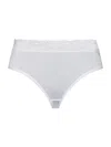 Hanro Women's Cotton Delight Lace-trim Briefs In White