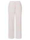 Hanro Striped Straight-leg Cotton Lounge Pants In Pastel Stripe