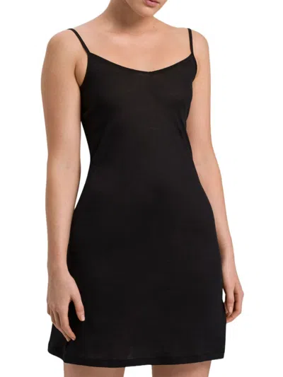 Hanro Ultralight Bodydress Slip In Black