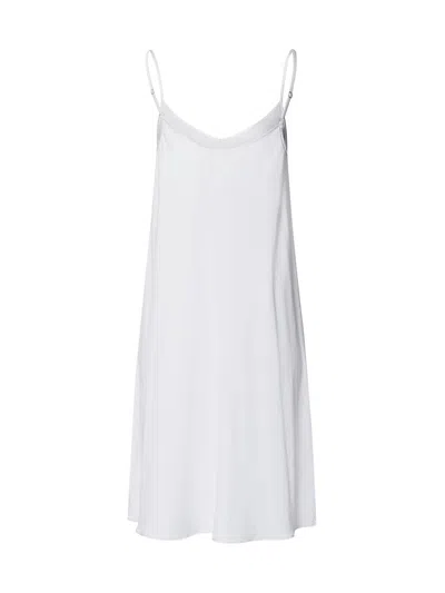 Hanro Women's V-neck Spaghetti-strap Cotton & Silkgown In White