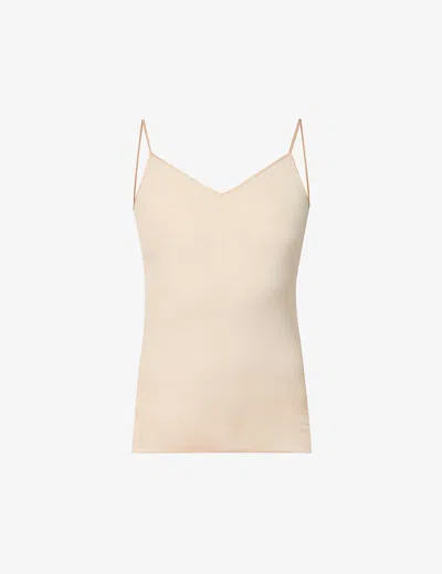 Hanro Womens Beige Seamless Cotton-jersey Cami Top In Neutral