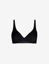 Hanro Womens 0019 Black Sensation Soft Cup Stretch-cotton Bra