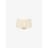 Hanro Womens Iced Cappuccino Moments Maxi Stretch-lace Briefs Xs