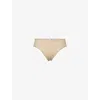 Hanro Womens Seamless Midi Cotton-jersey Briefs Iced Cappuccino