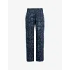 Hanro Womens Marlene Floral-print Woven Trousers Glowing Damask In Glowing Damask