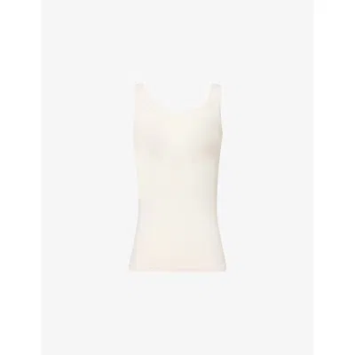 Hanro Womens Melon Soda Touch Feeling Scoop-neck Stretch-woven Top