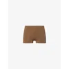 Hanro Womens Touch Feeling Boy Stretch-woven Shorts Mochaccino