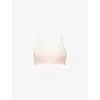 Hanro Womens Rosewater Gale Lace-embroidery Stretch-woven Bra