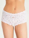 Hanro Womens White Moments Stretch-lace Maxi Briefs In White