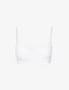 Hanro Touch Feeling Cropped Stretch-jersey Bra In White