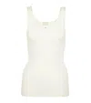 Hanro Wool And Silk Tank Top In Green