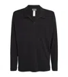 Hanro Long-sleeve Polo Shirt In Black