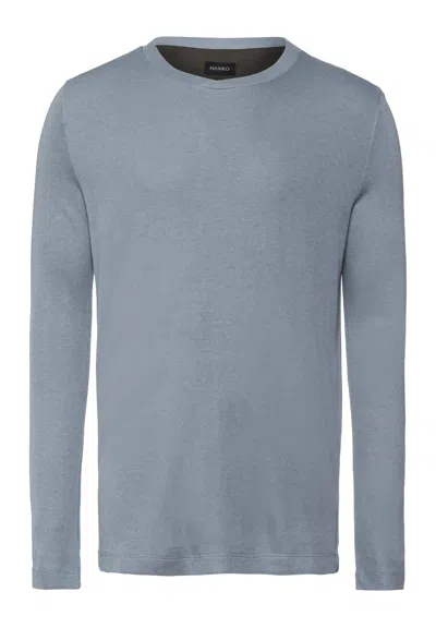 Hanro Woolen Comfort Tencel™ And Cashmere Top In Blue
