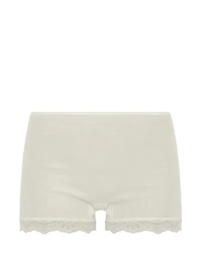 Hanro Woolen Lace Boxers In Neutral