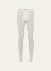 Hanro Woolen Silk Longleg In Ivory