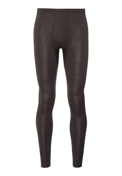 Hanro Woolen Silk M Wool And Silk Leggings In Black