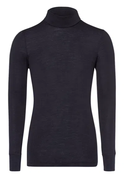 Hanro Woolen Silk M Wool And Silk Turtleneck In Brown