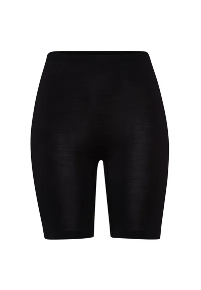 Hanro Woolen Silk W Wool And Silk Bike Shorts In Black