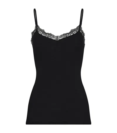 Hanro Wool-silk Cami Top In Black