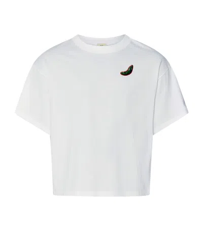 Hanro X Charlotte Adam Cotton T-shirt In White