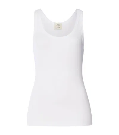 Hanro X Charlotte Adam Stretch-cotton Tank Top In White