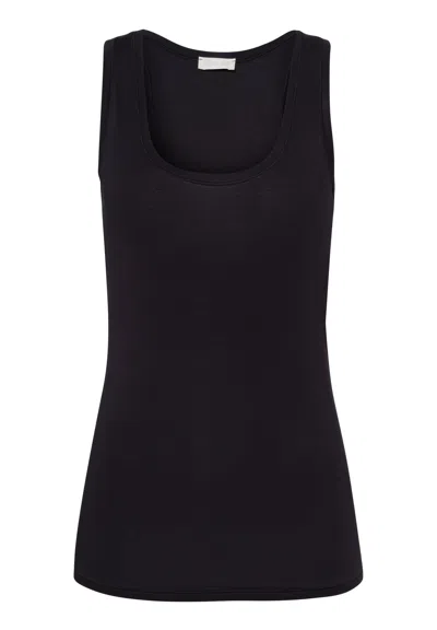 Hanro Yoga Racer Back Tank Top In Black
