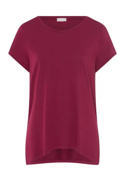 Hanro Yoga Relaxed Round Neck Top In Gray