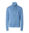 Hanro Balance Zip-front French Terry Jacket In Blue