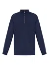 Hanro Zip-up Sweatshirt In Blue