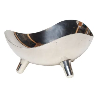 Pre-owned Hans Jensen Diminutive Danish Modern Silver Plated Trinket Dish / Vide Poche By